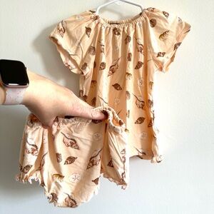 Milkbarn Seashell bamboo dress and bloomer Baby Outfit